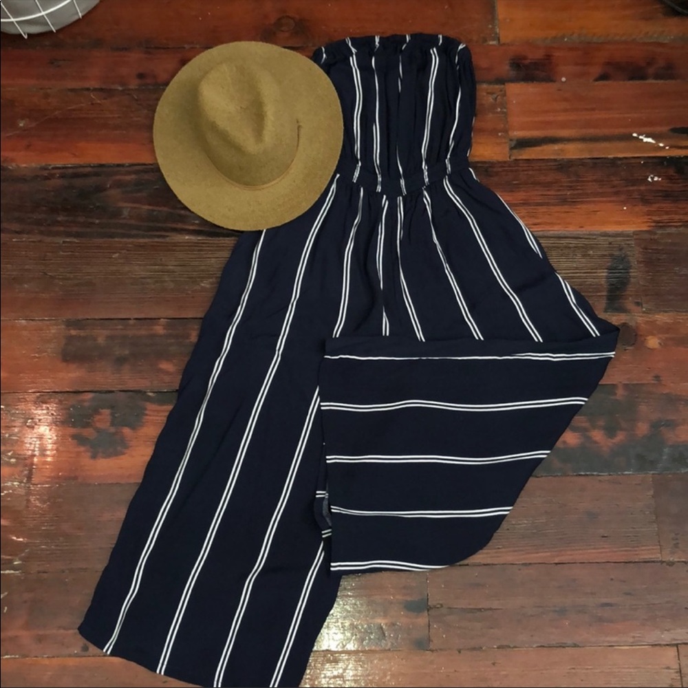 ★ UO Striped Strapless Jumpsuit ★